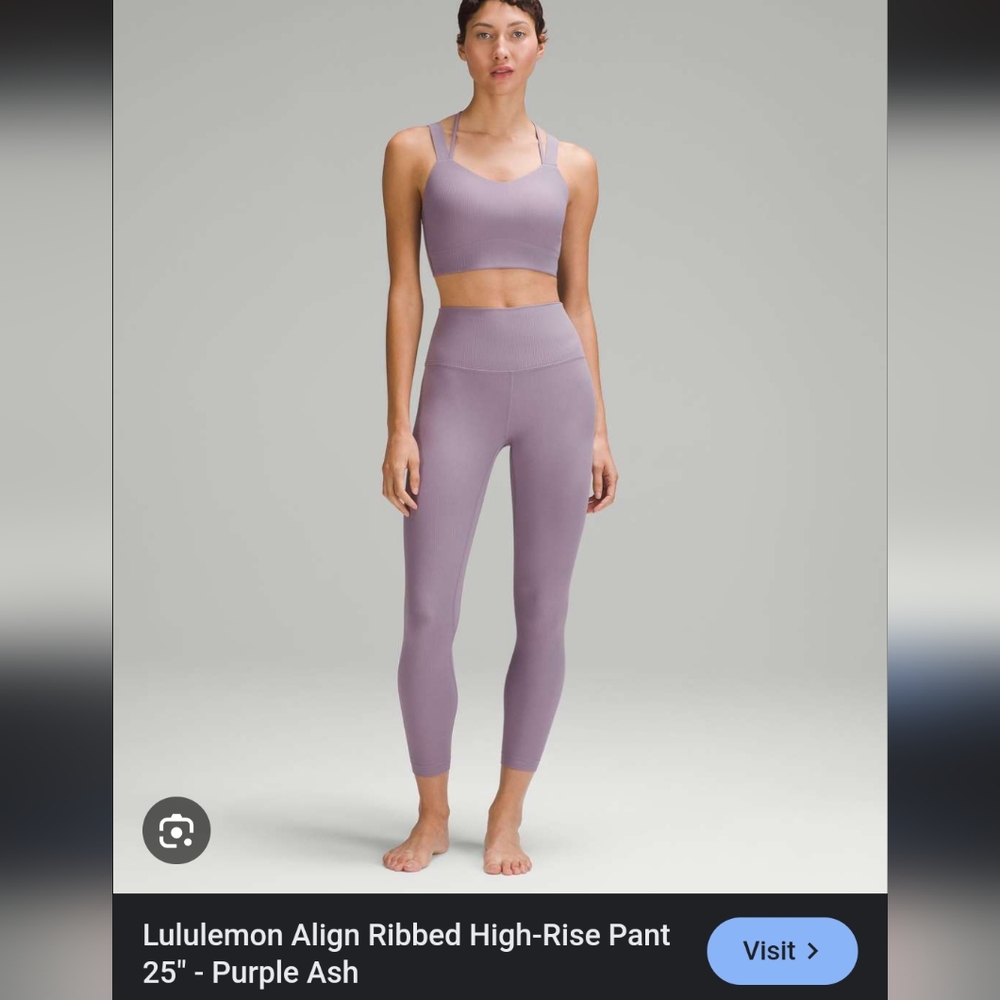 Lululemon Align Ribbed Legging Purple Ash Size 10